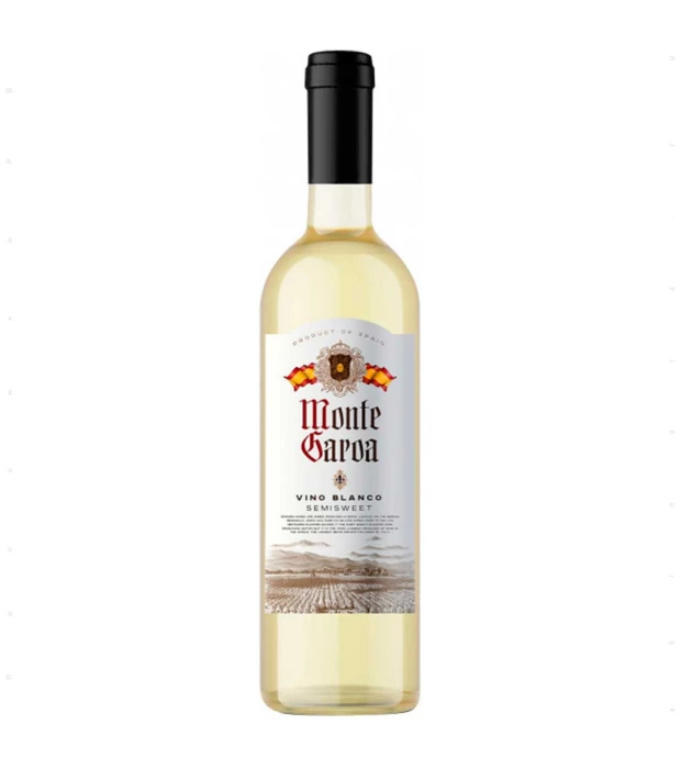 Вино Monte Garoa Blanco белое полусладкое 0,75л 10,5%
