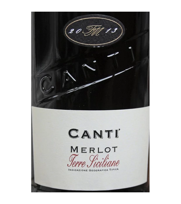 Вино Canti Merlot Terre Siciliane красное сухое 0,75л 13% купить