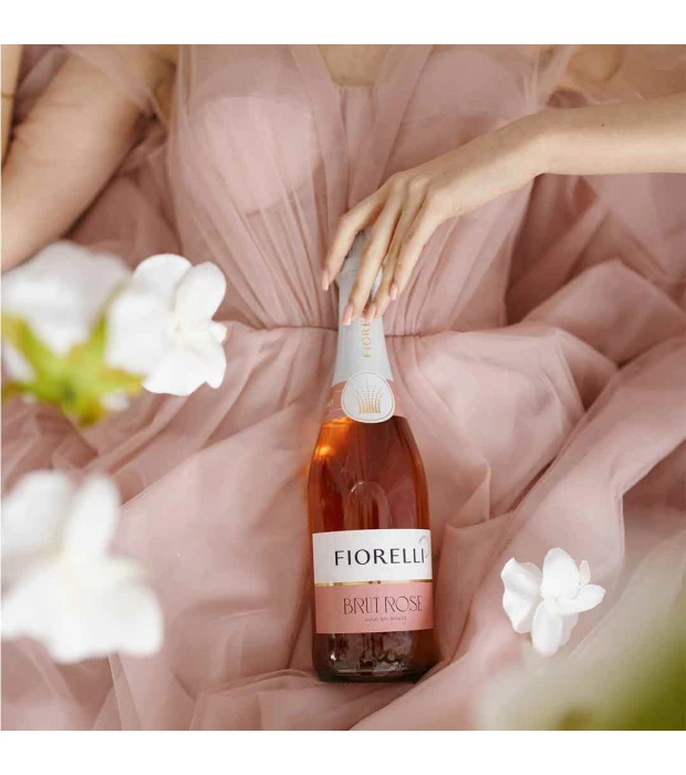Вино игристое Fiorelli Brut Rose розовое брют 0,75л 11% купить