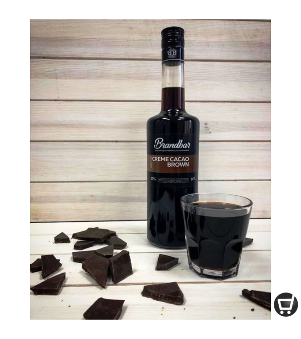 Лікер крем Brandbar Crème de cacao brown 0,7л 22% купити