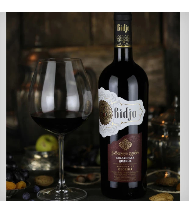 Вино Bidjo Алазанская долина красное полусладкое 0,75л 11-13% купить