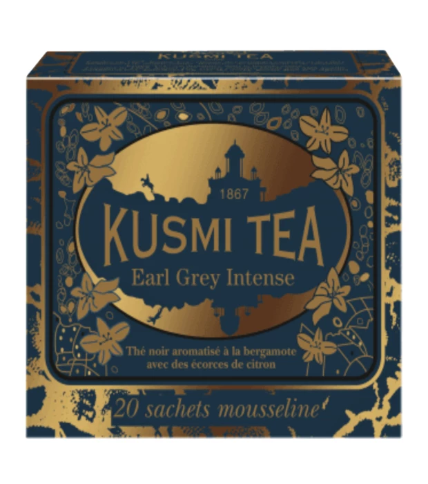 Чай чорний Ерл Грей Інтенсив 2 органічний, Kusmi Tea, 20х2г