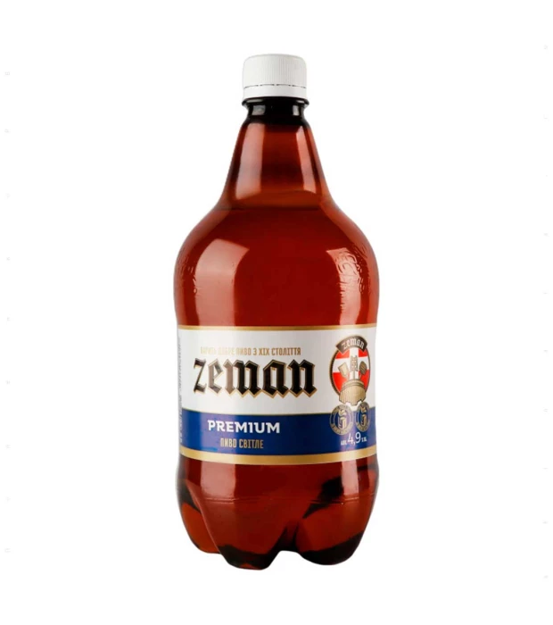 Пиво Zeman Преміум світле 1л 4,9%
