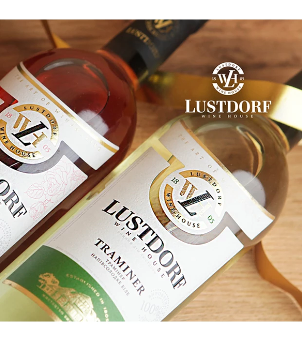 Вино Lustdorf Traminer белое полусладкое 0,75л 9-13% в Украине