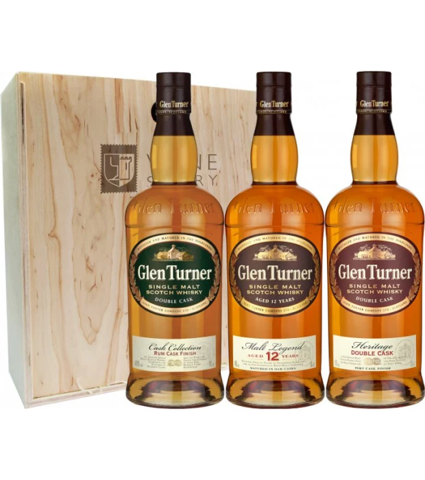Віскі Glen Turner Rum Cask Finish 0,7 л 40% в подарунковій упаковці купити