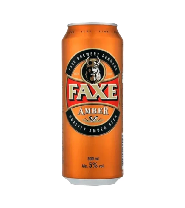 Пиво Faxe Amber полутемное фильтрованное 0,5л 5%