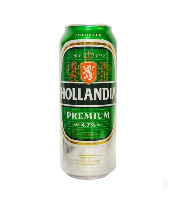 Пиво Hollandia светлое фильтрованное 0,5л 4,7%