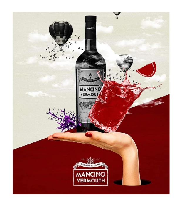 Вермут Mancino Rosso Amaranto красный сладкий 0,75л 16% в Украине