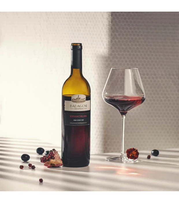 Вино Badagoni Хванчкара красное полусладкое 0,75л 12% купить