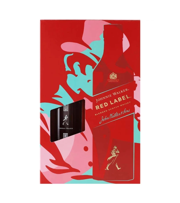 Набор Виски Johnnie Walker Red Label 0,7л 40% в подарочной упаковке+стакан