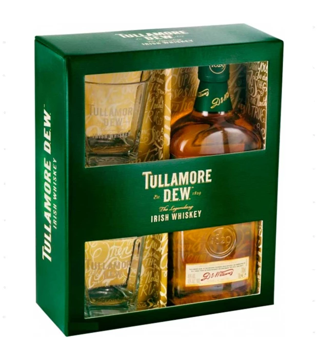 Виски бленд Tullamore D.E.W. Original 0,7л 40% + 2 бокала