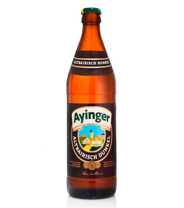 Пиво напівтемне пастеризоване фільтроване Айінгер Альтбайріш Дункель 500мл 5%
