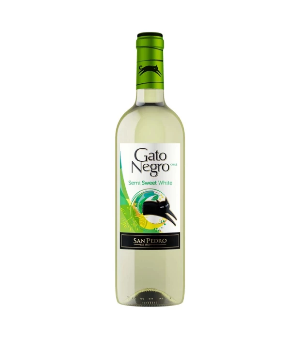 Вино Gato Negro San Pedro Pinot Grigio біле напівсолодке 0,75л 12%