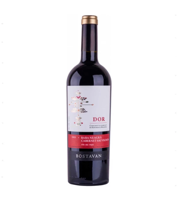 Вино Bostavan DOR Rara Neagra &amp; Cabernet Sauvignon красное сухое 0,75л 13,5%