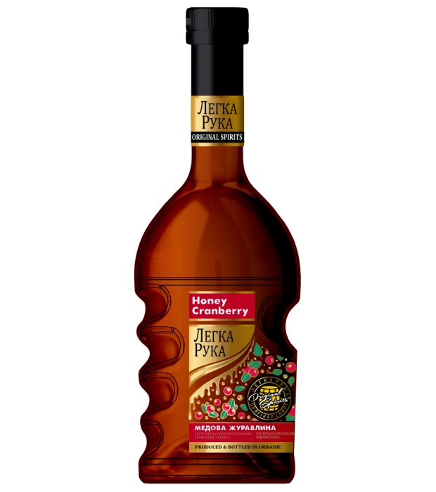Напій спиртний ароматизований Легка Рука Медовий Журавлина Honey Cranberry 0,5л 30%