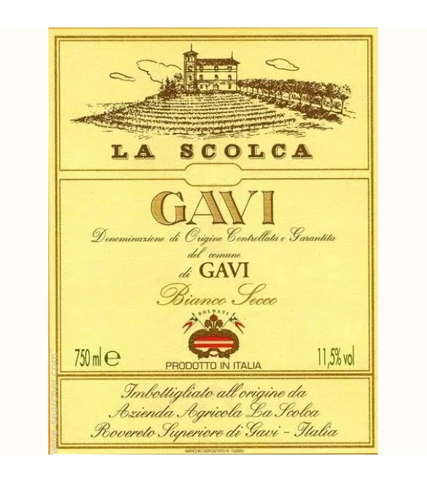 Вино La Scolca Gavi del Comune di Gavi белое сухое 0,75л 13% купить