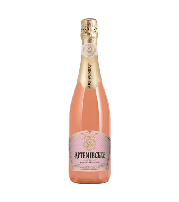 Вино игристое Артемовское розовое  полусухое 0,75л 10-13,5%