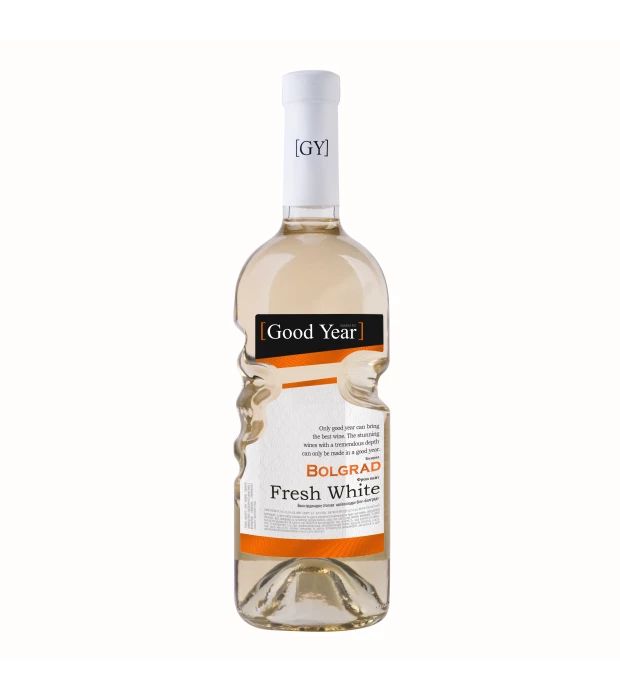 Вино Bolgrad Fresh White Good Year біле напівсолодке 0,75л 9-13 %
