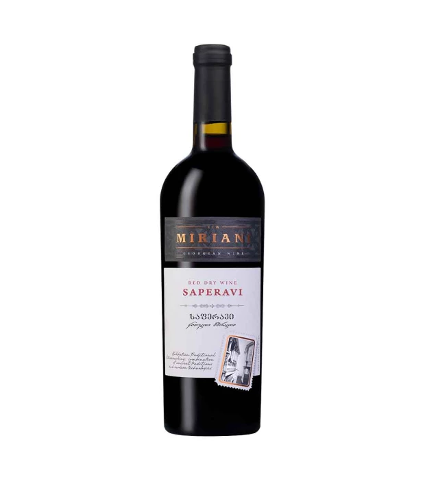 Вино Miriani Саперави красное сухое 0,75л 11-12%