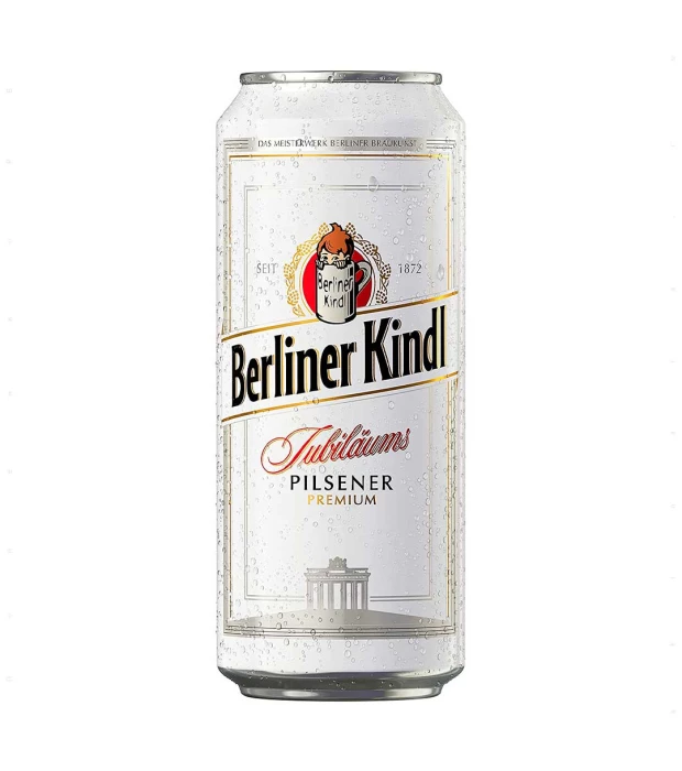 Пиво Berliner Kindl Jubilaums Pilsener светлое фильтрованное 0,5л 5,1%