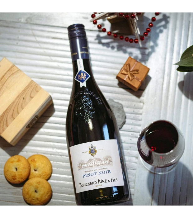 Вино Bouchard Aîné & Fils Heritage du Conseiller Pinot Noir червоне сухе 0,75л 12,5% купить