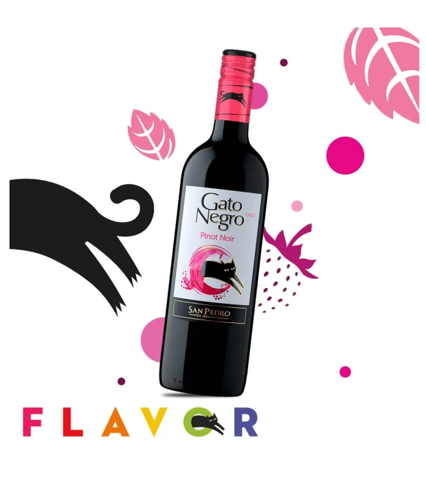 Вино Gato Negro Pinot Noir красное сухое 0,75л 13,9% купить