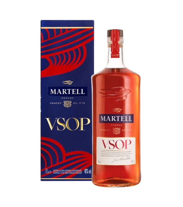 Коньяк Martell VSOP 1 л 40% в подарочной упаковке