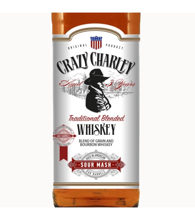 Виски блендовый Crazy Charley белая этикетка 0,5л 40% купить