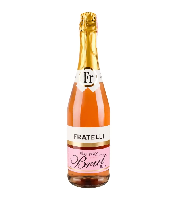 Вино ігристе Fratelli Brut рожеве 0,75л 10-13,3%