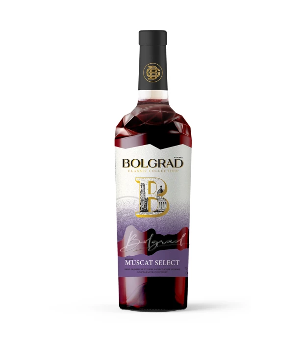 Вино Bolgrad Muscat Select красное полусладкое 0,75л 9-13%