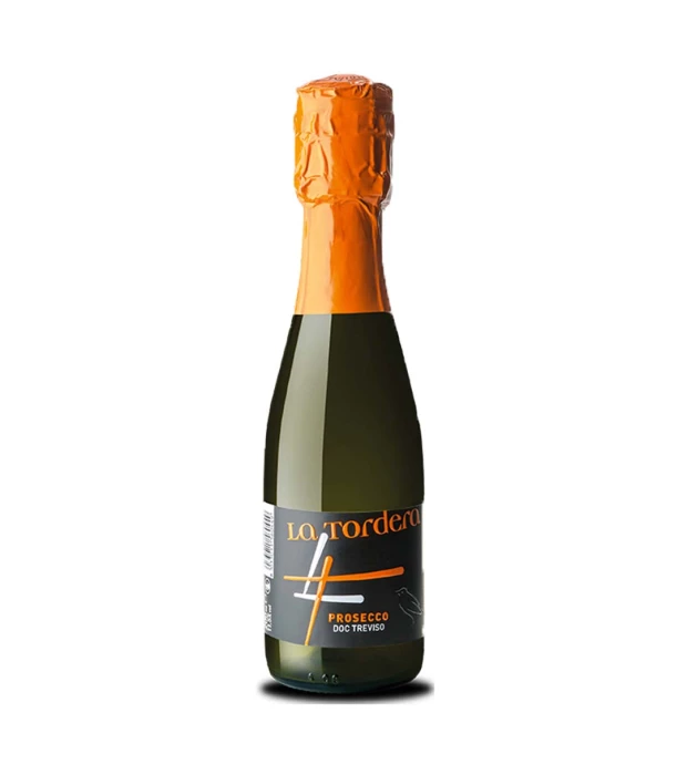 Вино ігристе La Tordera Prosecco Treviso Doc Spumante Brut біле брют 0,2л 11,5%