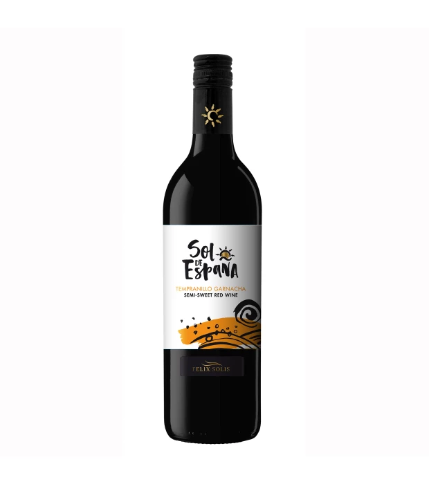 Вино Sol de Espana Tempranillo Garnacha Semi-Sweet полусладкое красное (1502) 0,75л 11,5%