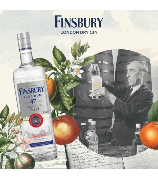 Джин Finsbury Platinum London Dry Gin 0,7л 47% купить