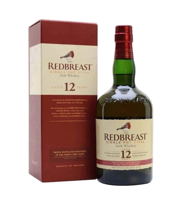 Виски Redbreast 12 лет выдержки 0,7 л 40% в подарочной упаковке