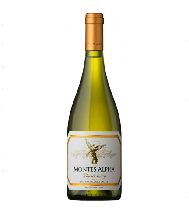 Вино Montes Alpha Chardonnay белое сухое 0,75л 13,5%