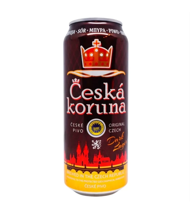 Пиво Ceska Koruna Dark Lager тёмное фильтрованное 4,5% 0,5л