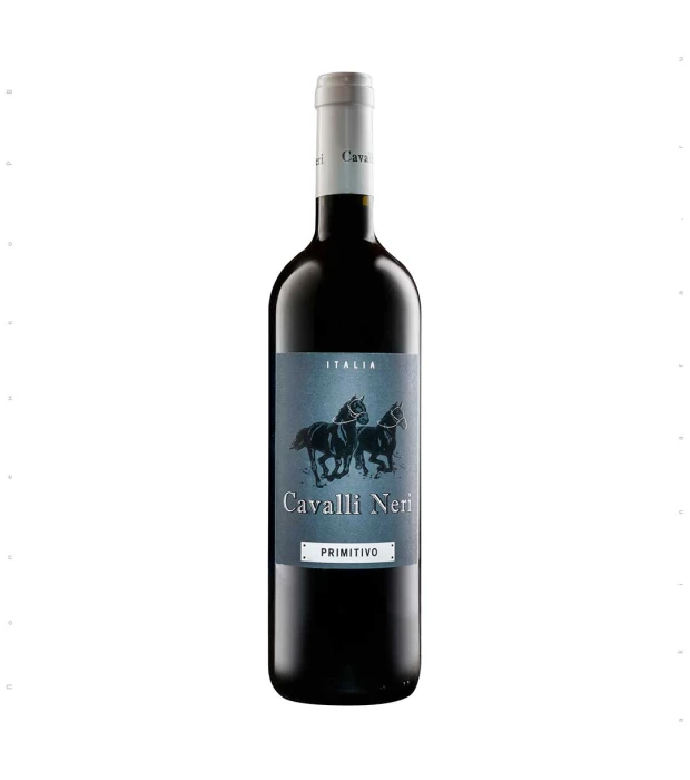 Вино Cavalli Neri Primitivo Puglia IGT 2015 красное сухое 0,75л 13,5%