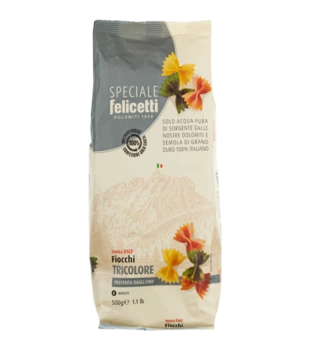 Паста Фьокки Триколоре трехцветная Felicetti 500 г
