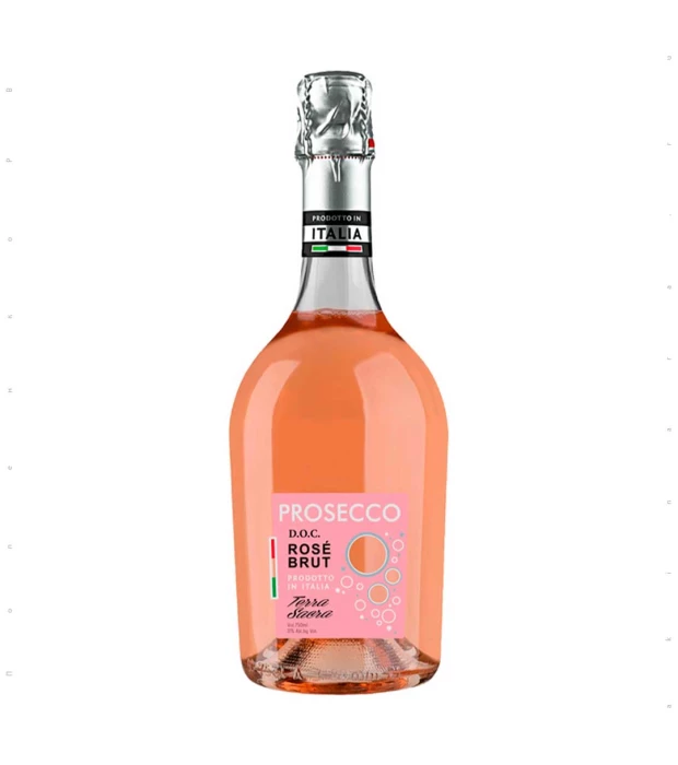 Вино игристое Terra Sacra Prosecco Rose Brut DOC Serena розовое сухое 0,75л 11%