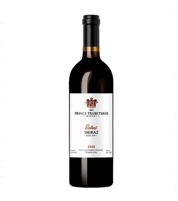 Вино Князь Трубецкой Select Shiraz красное сухое 0,75л 11-14%
