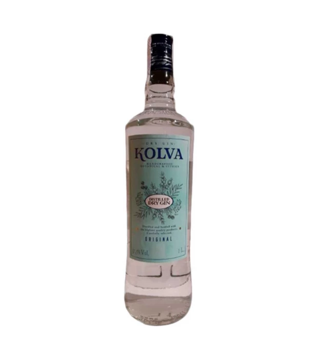 Джин KOLVA Dry Gin 1л 37,5%