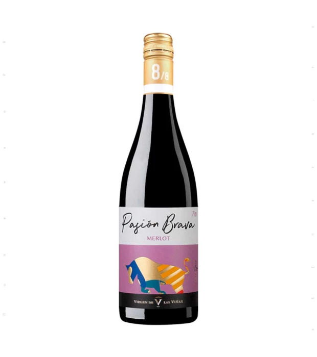 Вино Pasion Brava Merlot червоне напівсухе 0,75 л 10,5-15%