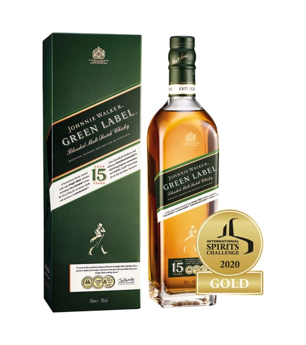 Віскі Johnnie Walker Green label 0,7л 43% у коробці