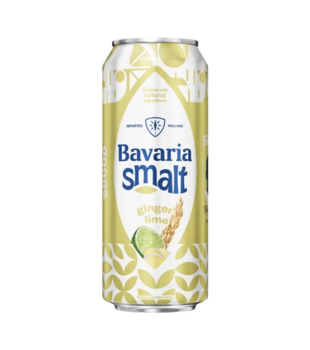 Пиво Bavaria Malt Ginger Lime безалкогольне світле фільтроване 0,5л 0%
