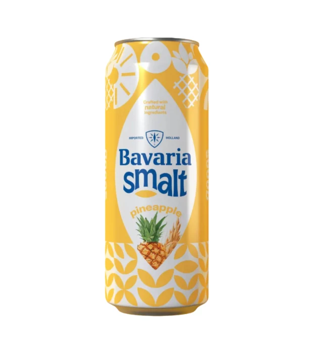 Пиво Bavaria Smalt Pineapple безалкогольний газований 0,5л 0%