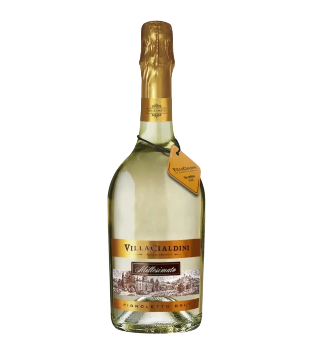 Вино игристое белое брют Cleto Chiarli Pignoletto Brut Villa Cialdini 0,75л 11,5%