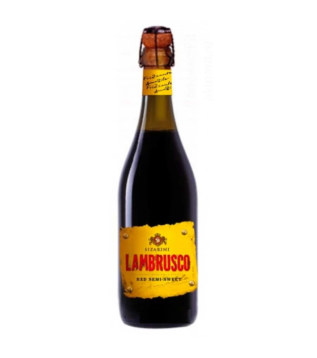 Вино игристое Sizarini Lambrusco красное полусладкое 0,75 л 8%