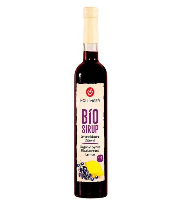 Сироп із чорної смородини та лимона органічний Hollinger 500мл
