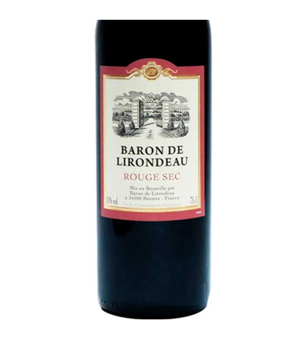 Вино Baron de Lirondeau красное сухое 0,75л 11% купить