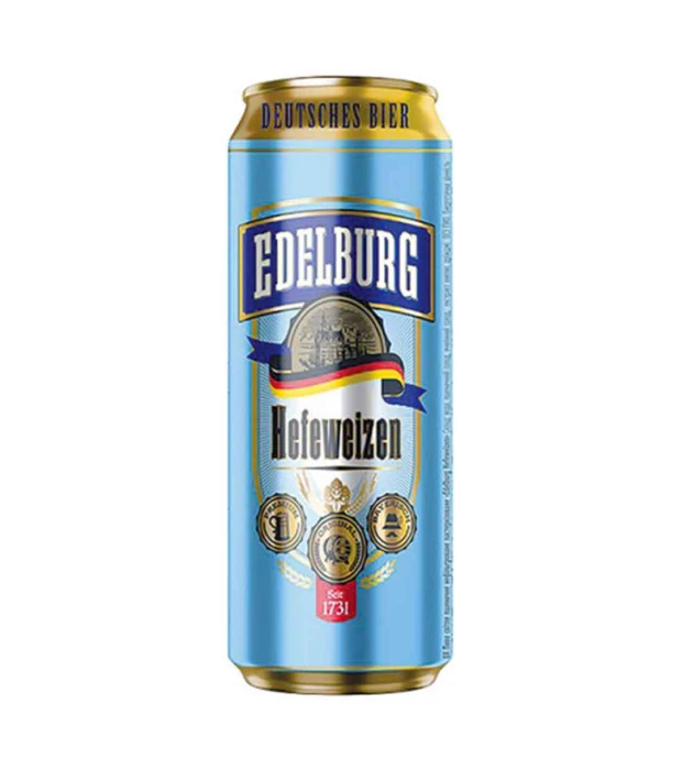 Пиво Edelburg Hefeweizen світле нефільтроване 5,1% 0,5л